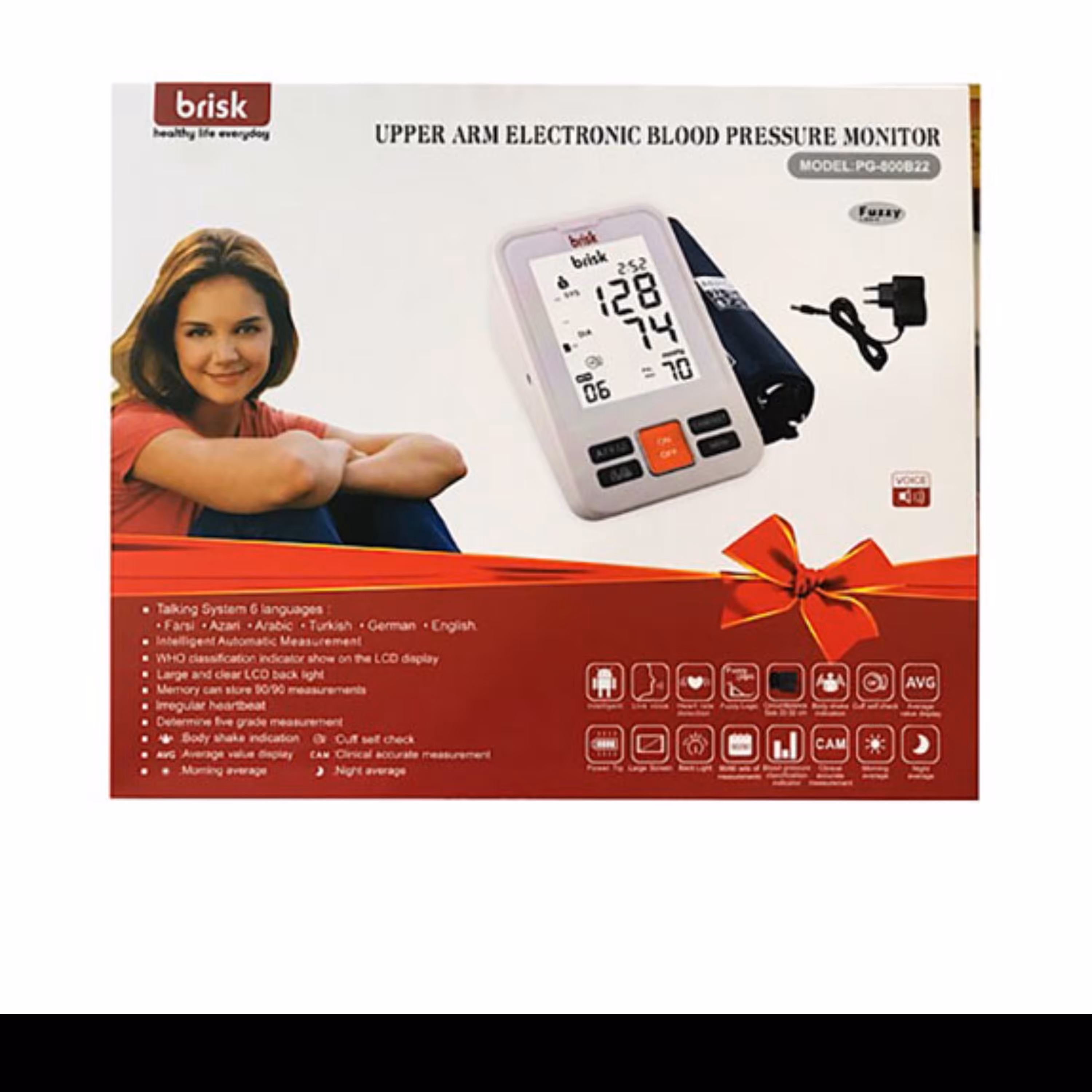 فشارسنج دیجیتال سخنگو بریسک مدل Brisk PG 800B16