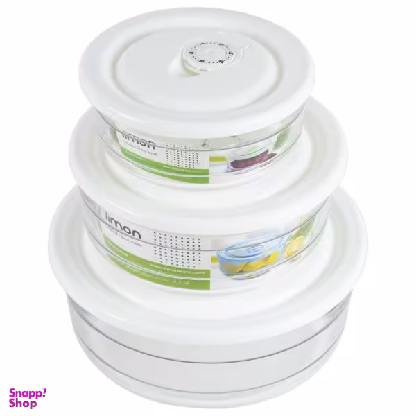 ظرف نگهدارنده لیمون مدل hm182 مجموعه 3 عددی