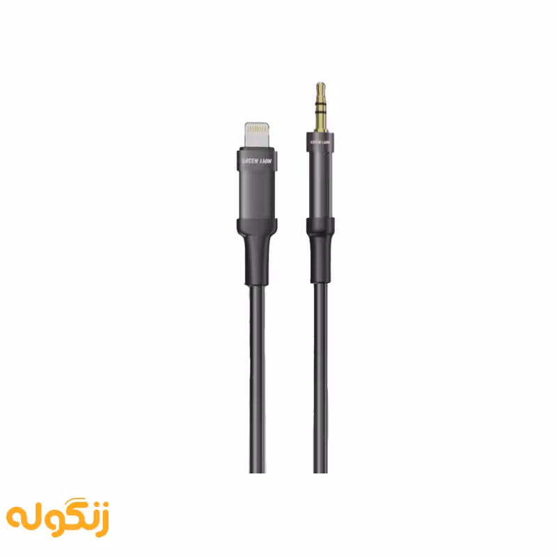 کابل لایتنینگ به آی یو ایکس گرین لاین مدل Lightning To AUX Braided - زنگوله