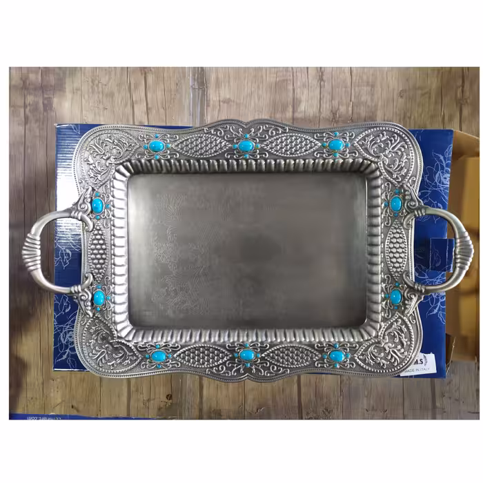 سینی پیوتر اصل حک شده ایتالیا  سایز بزرگ