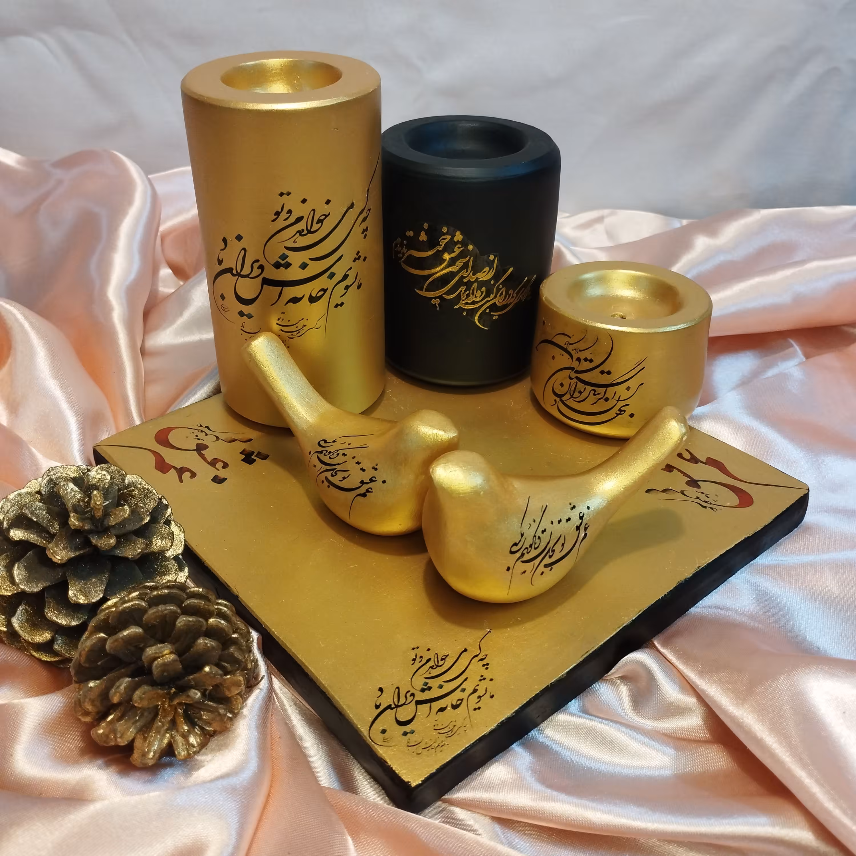 جاشمعی سفالی عاشقانه