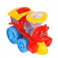 قطار کوچک قرمز نشکن hulie toys 706