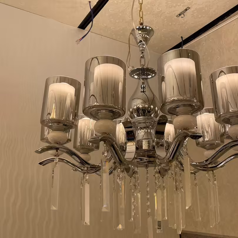 لوستر لهستانی مدل شاخه مرغابی دوبل محصول لوستر کلاسیک آیلین((پس کرایه))