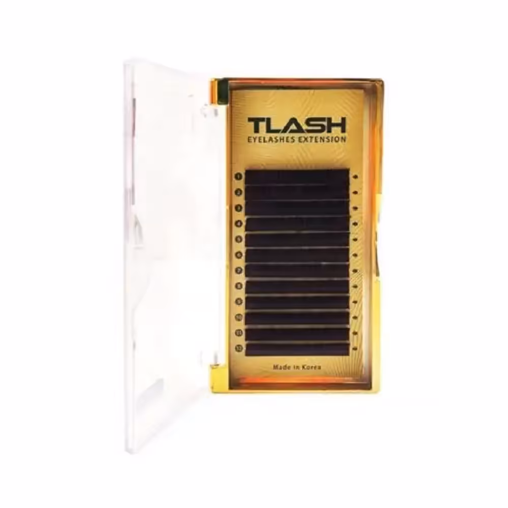 پالت مژه اکستنشن والیوم 12 لاین تی لش TLASH سایز میکس ضخامت 0.10 فر D - فروشگاه میرکمالی