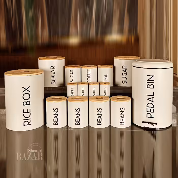 سرویس آشپزخانه بی وی کی درب چوبی طرح smart (4رنگ)