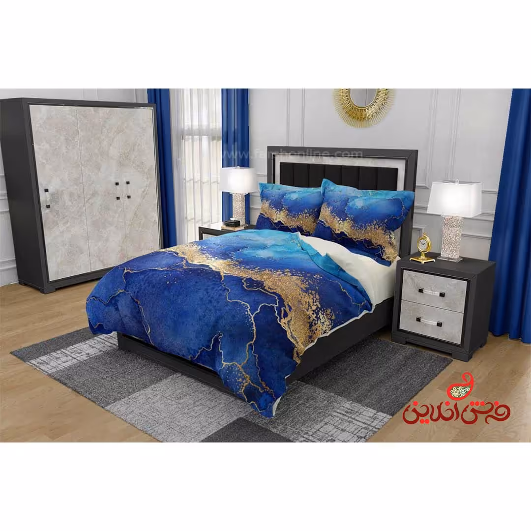 روتختی طرح ماربل سنگ مرمر آبی کد 3205