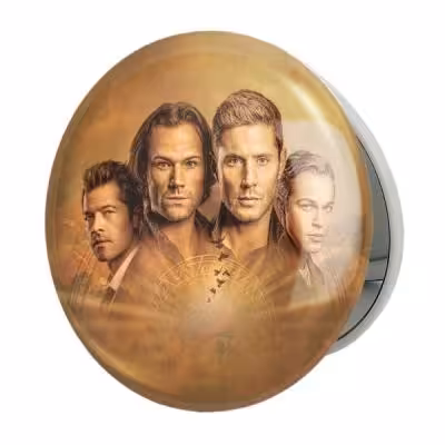 آینه جیبی خندالو طرح سریال سوپرنچرال Supernatural مدل تاشو کد 24509