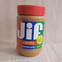 کره بادام زمینی جیف  (jif creamy)  درب قرمز اصل امریکایی