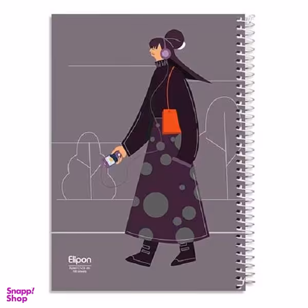 دفتر مشق 100 برگ الیپون کد 2391271