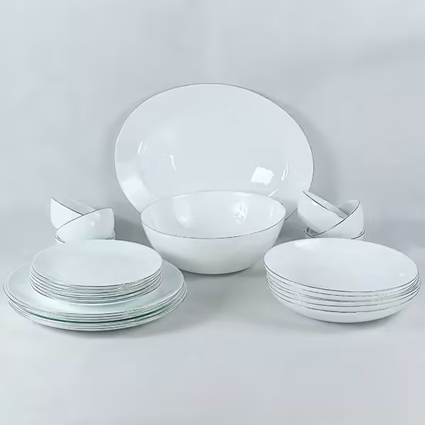 سرویس 26 پارچه گرد لب طلا دینو