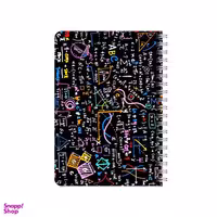 دفترچه یادداشت 80 برگ بامبیلیپ مدل چوبی طرح ریاضی و هندسه کد 3095135