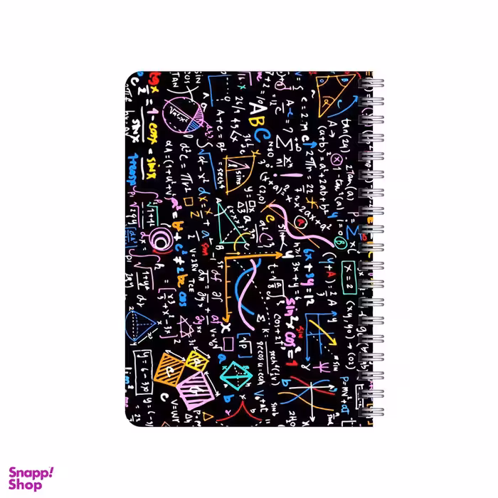 دفترچه یادداشت 80 برگ بامبیلیپ مدل چوبی طرح ریاضی و هندسه کد 3095135