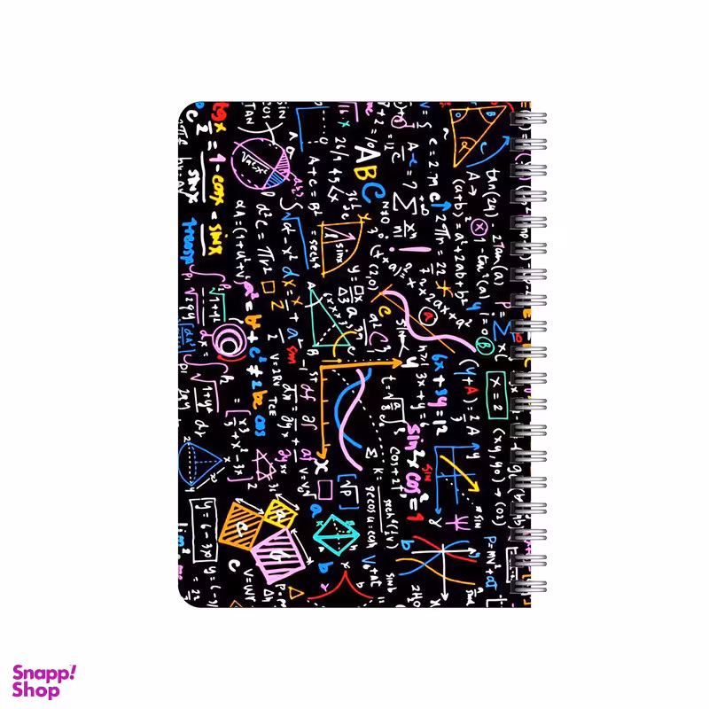 دفترچه یادداشت 80 برگ بامبیلیپ مدل چوبی طرح ریاضی و هندسه کد 3095135