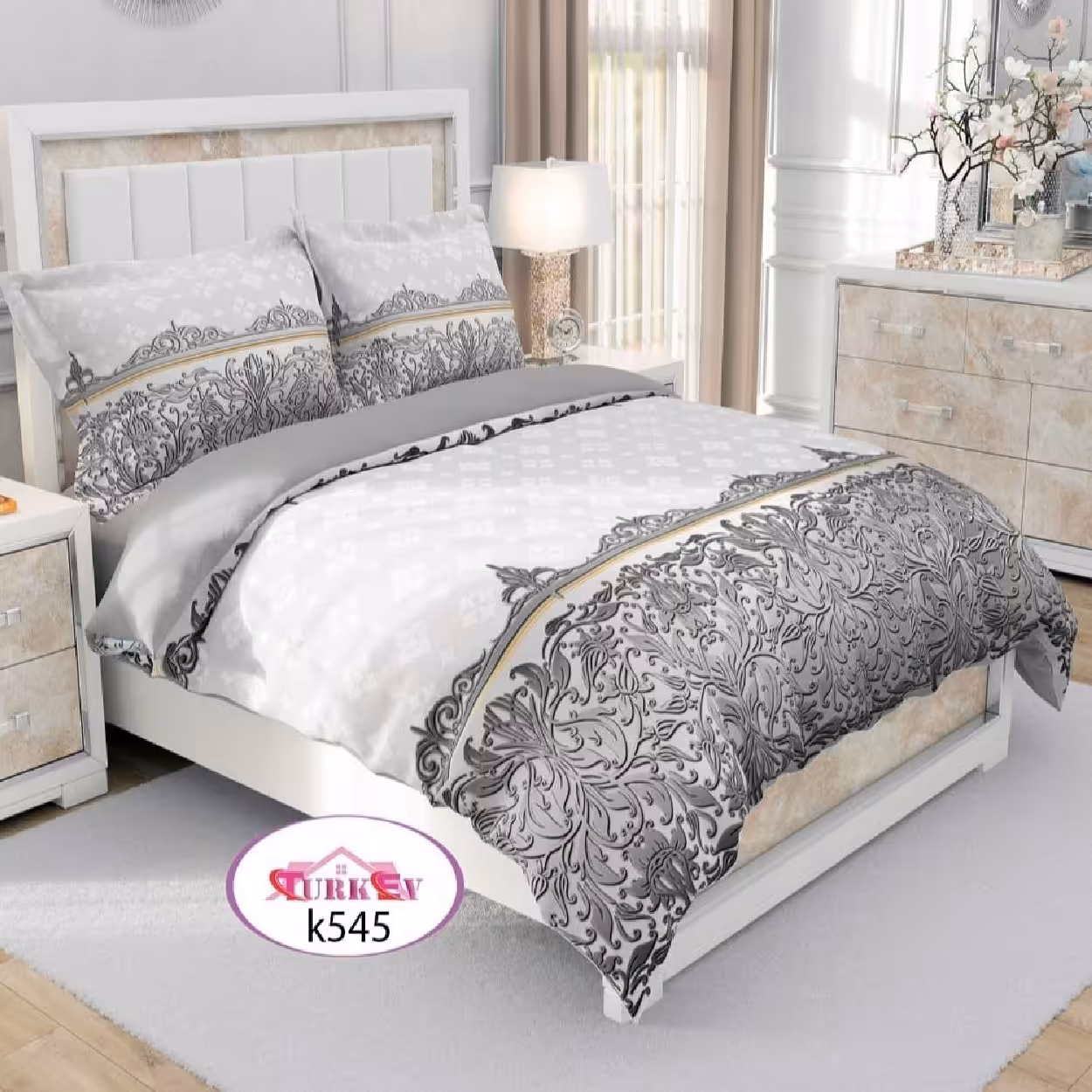 سرویس روتختی ترک إو turkev کد K-545 دونفره 6 تکه