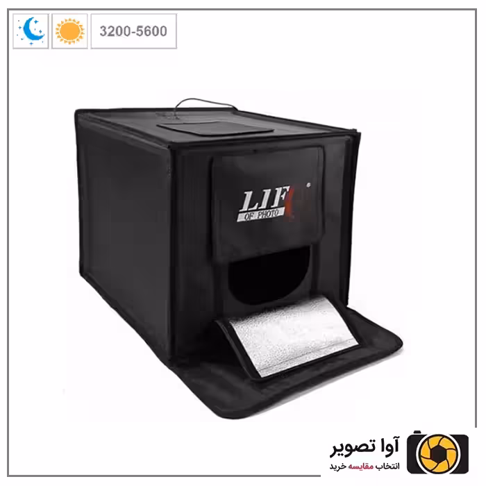 خیمه نور ال ای دار دو رنگ لایف Life of Photo LED880 80cm