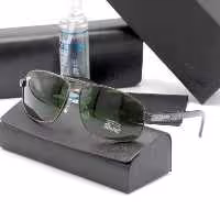 عینک آفتابی خلبانی پرسول Persol شیشه سنگ UV400 دسته فنری