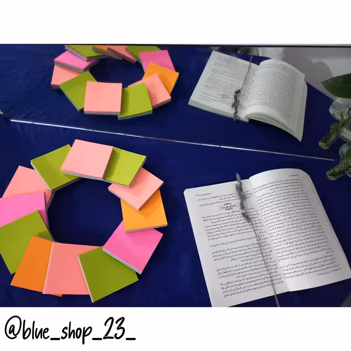 برگه یاداشت های رنگی رنگی 80 برگ که خیلی کاربردیه 