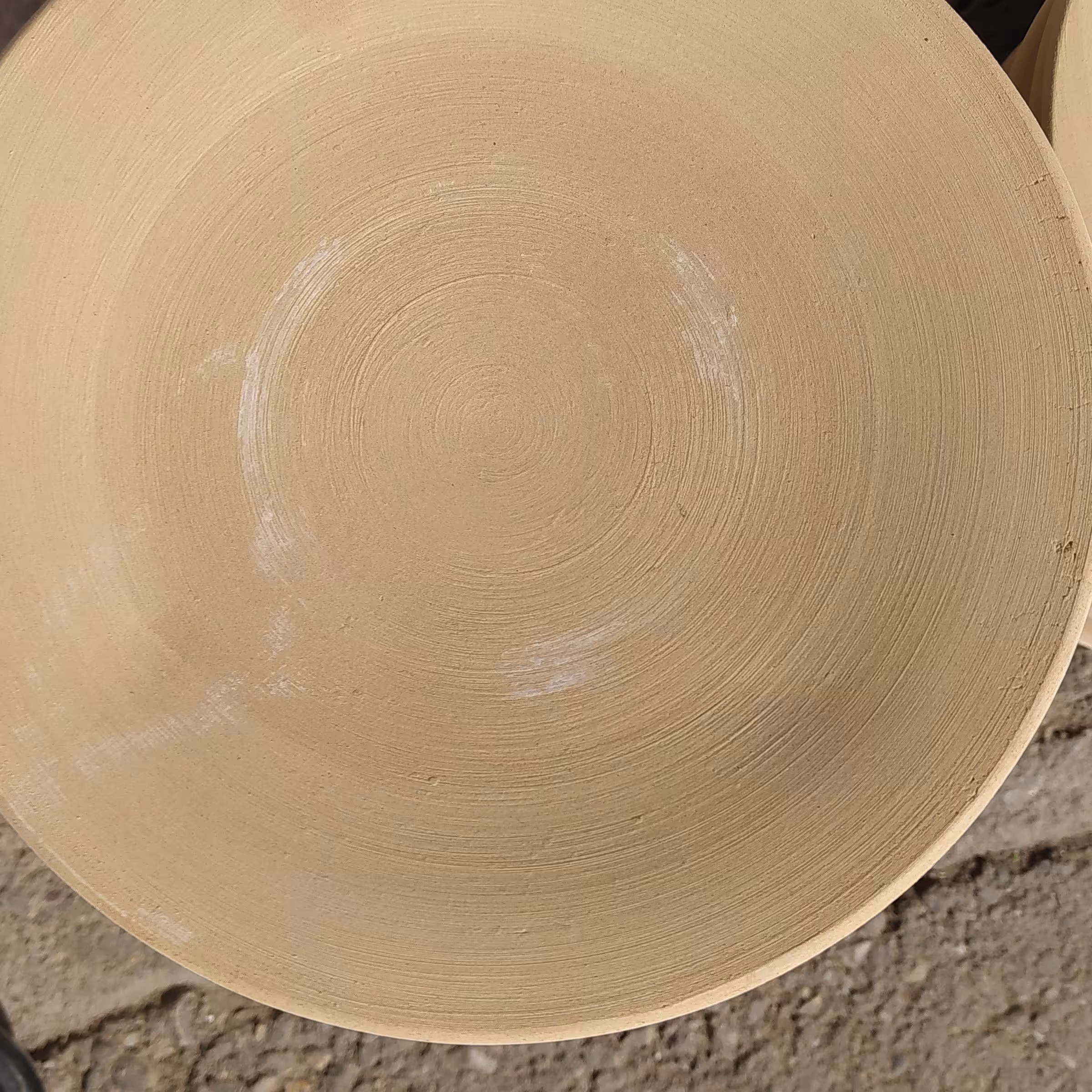 بشقاب سفالی خام30سانتیمتری بشقاب سفال خام سی سانتیمتر 