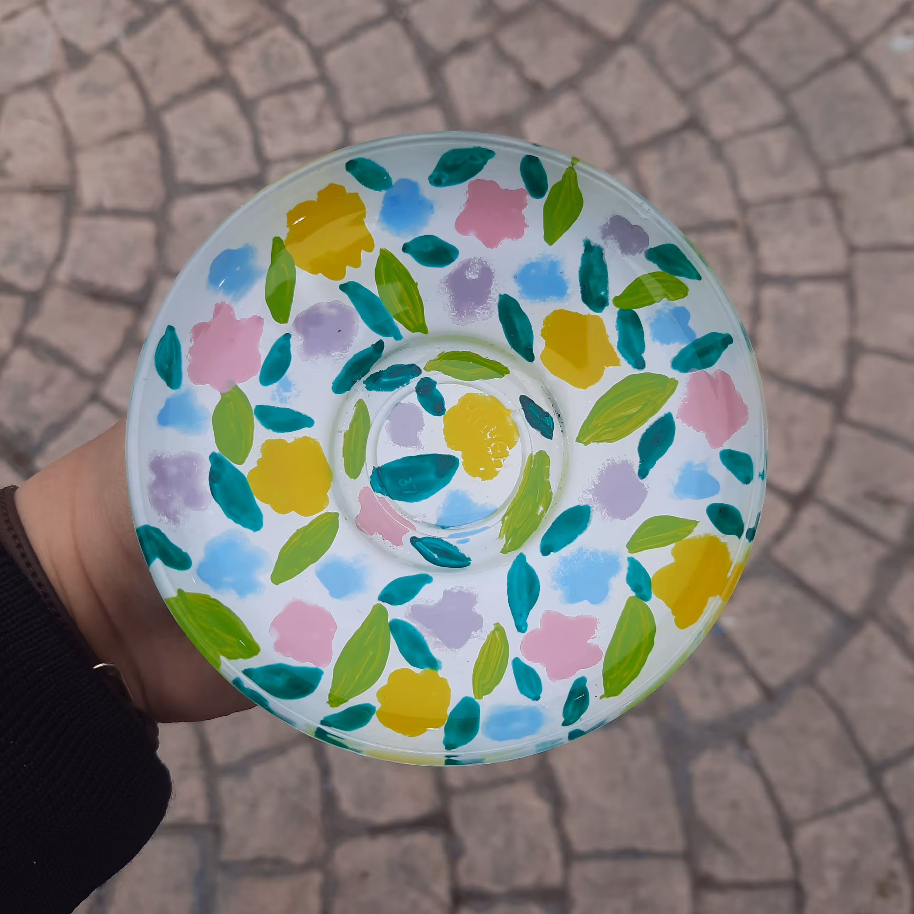 هفت سین شیشه ای . نعلبکی شیشه ای