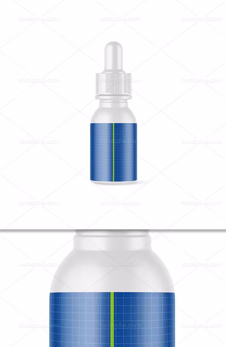 موکاپ قطره چکان PSD | گرافیک با طعم تربچه