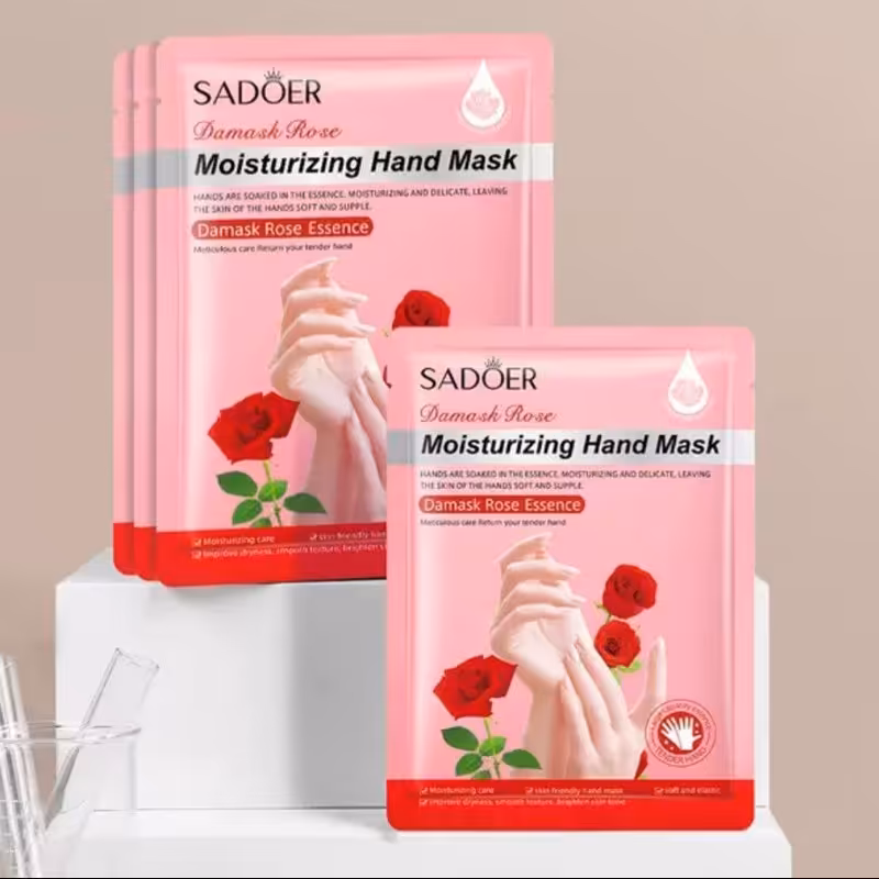 ماسک دست حاوی عصاره گل رز برند SADOER