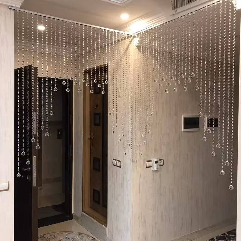 پرده کریستالی با کریستال درجه یک 