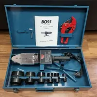 اتو لوله مدل باس BOSS توان 1800 وات تکنولوژی آلمان بهمراه قیچی و جعبه تمام فلزی دارای 6ماه گارانتی