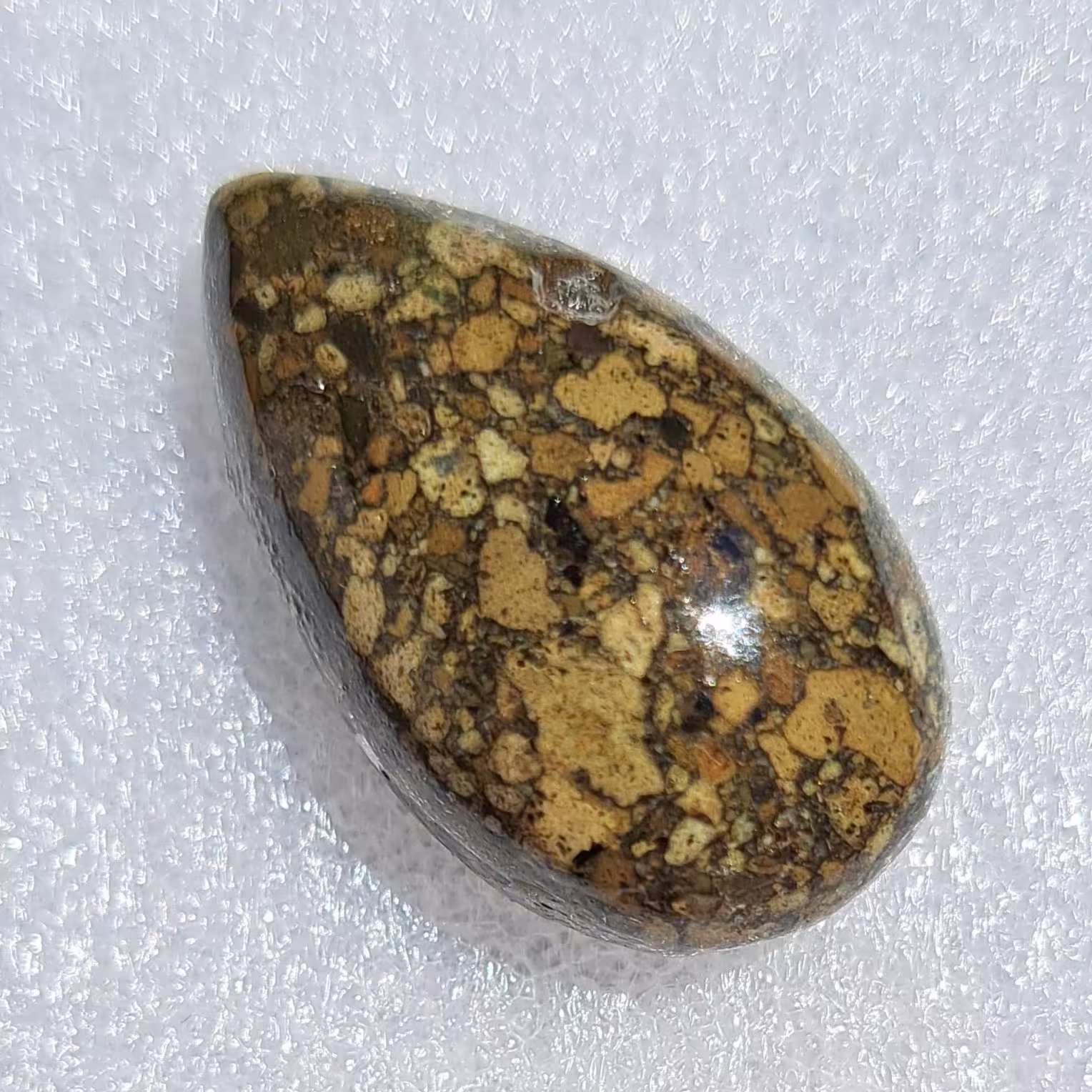 نگین اشکی سنگ جاسپر مالیگاتو طبیعی جاسپر آتشفشانی 