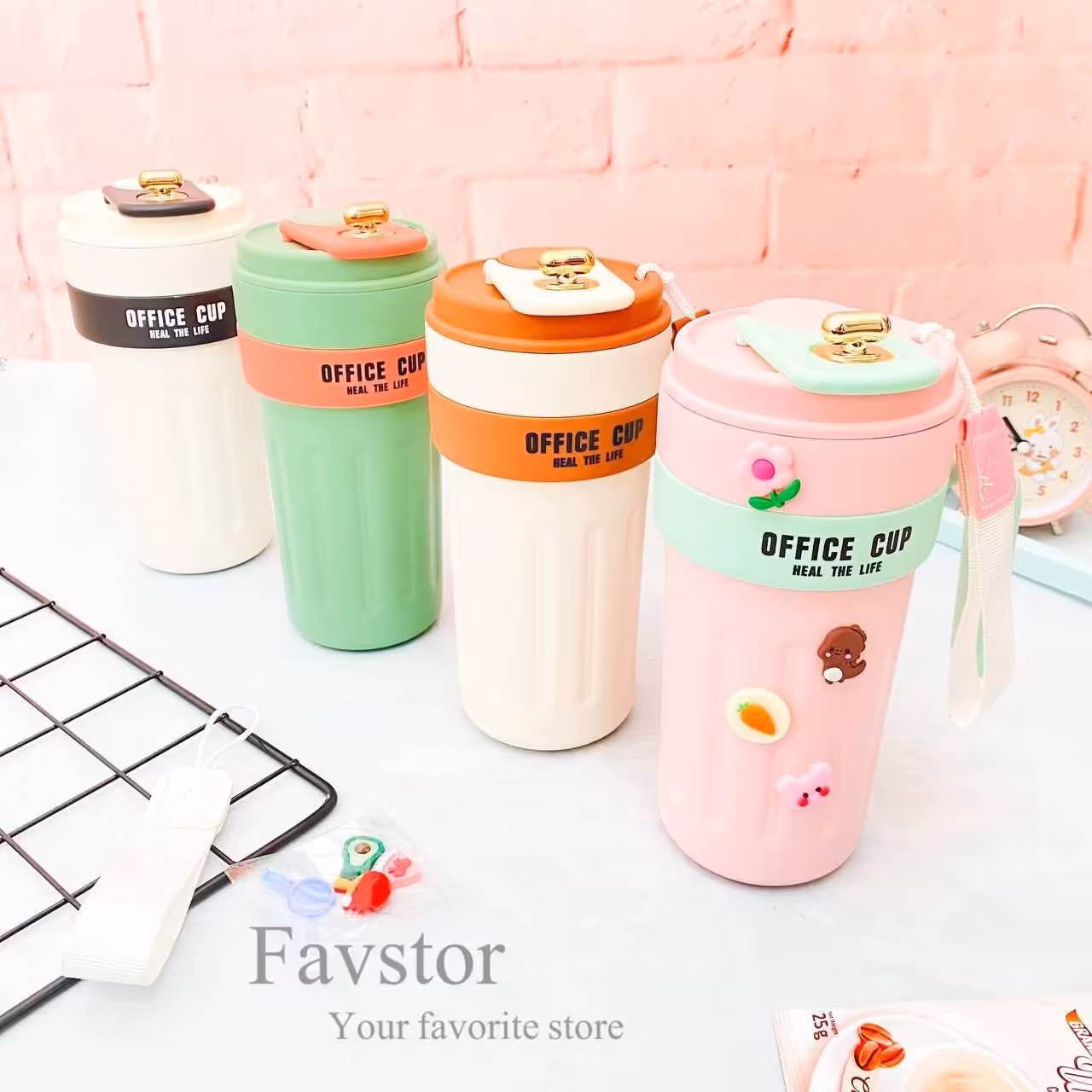 تراول ماگ دسته دار OFFICE CUP