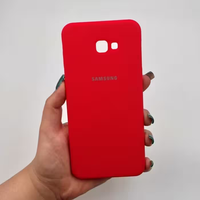 قاب گوشی (Galaxy J4 Plus (J415 سامسونگ ساده قرمز داخل پارچه ای کد 46673