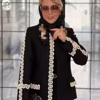 کت و شلوار آنید کرپ مازراتی درجه یک مجلسی زنانه کد 00369