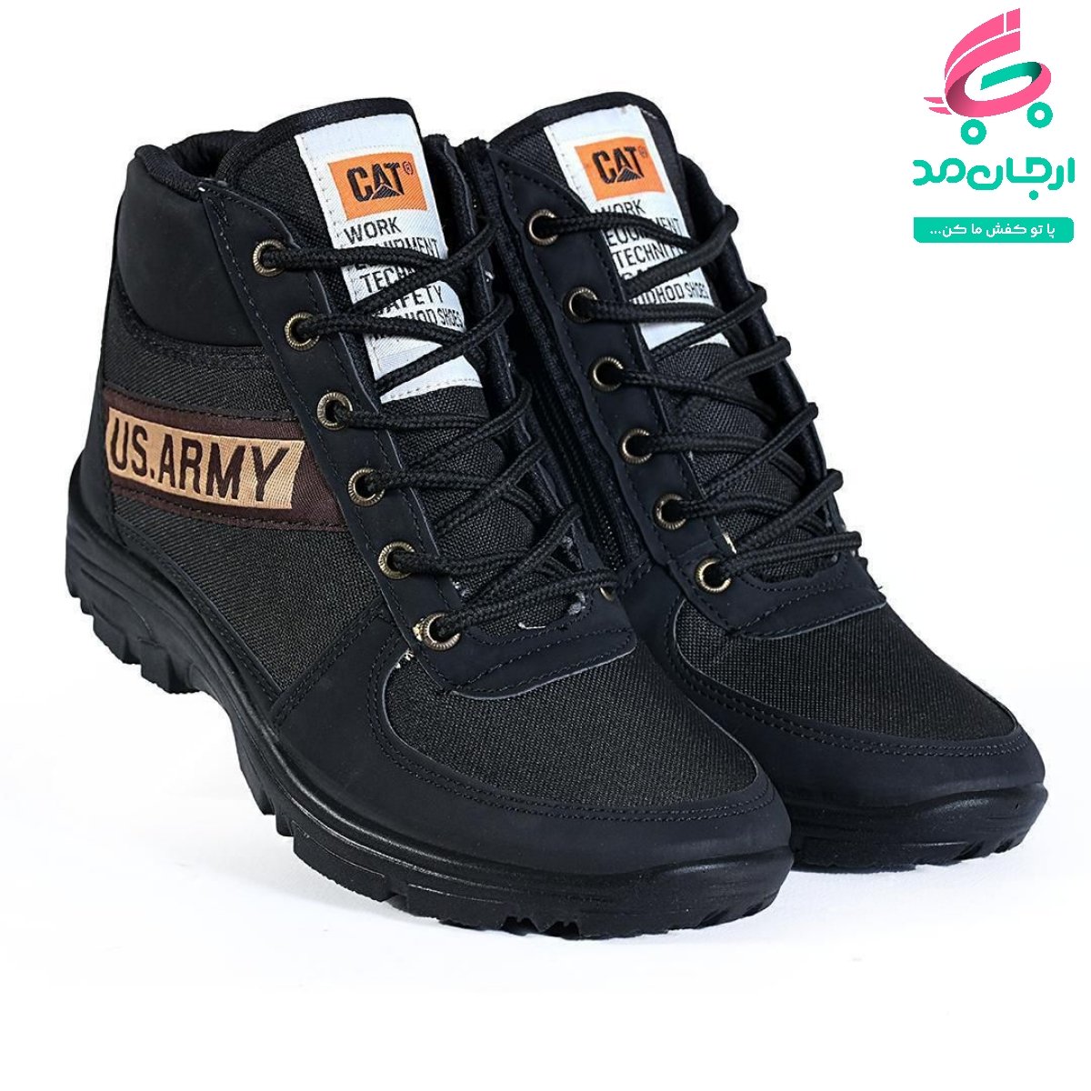 نیم بوت مردانه زیپدار
(مشکی)