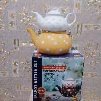 کتری قوری لعابی ام ار اس و ساخت ایران کتری 2لیتر قوری 1 لیتر