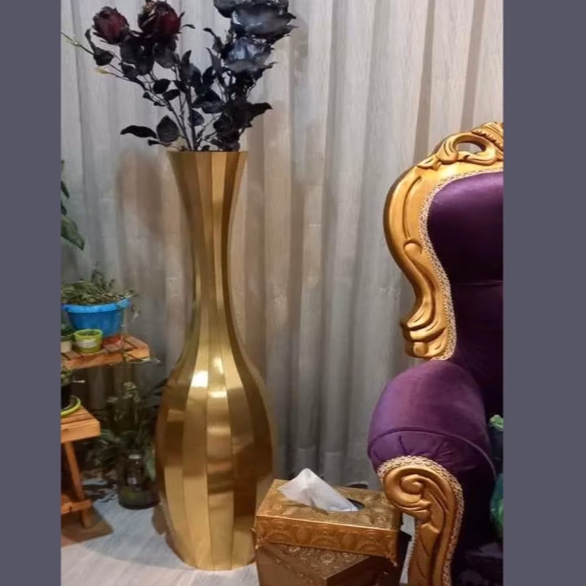 گلدان چوبی سایز 90سانت کوچک (پس کرایه)