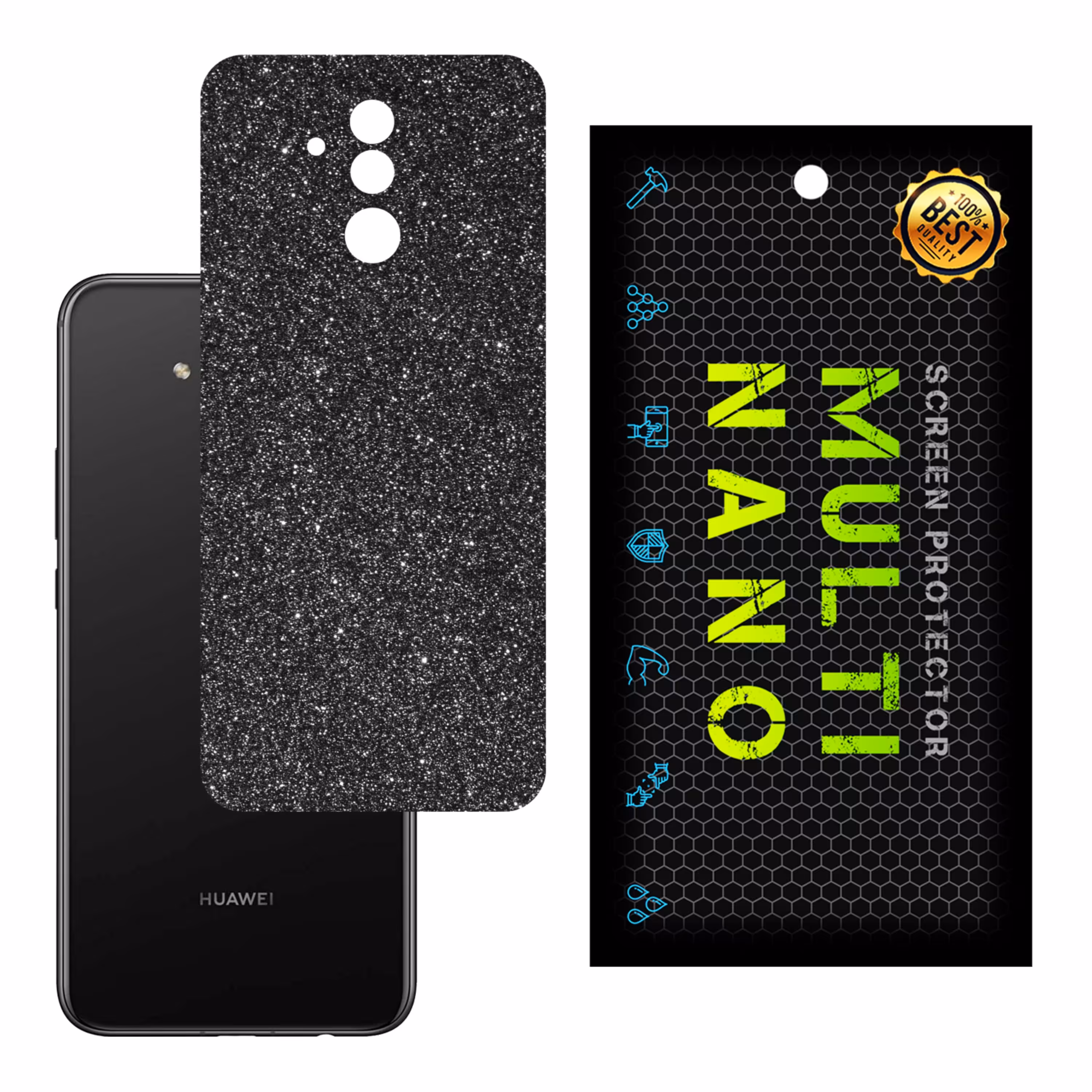 برچسب پوششی MultiNano مدل X-G1F-Gray برای پشت موبایل هوآوی Mate 20 Lite