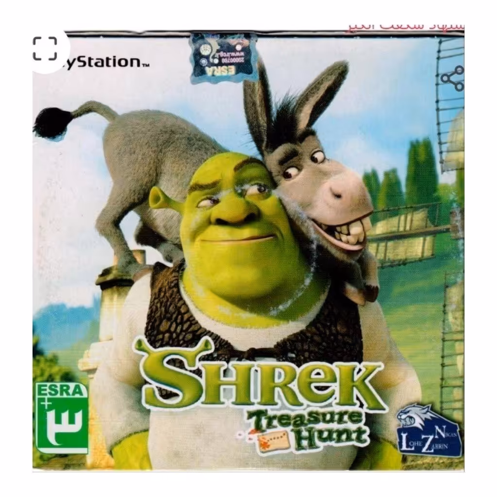 بازی SHREK treasure hunt PS1 شرک پلی استیشن 1

