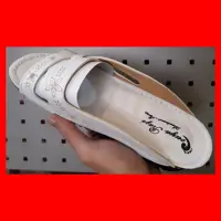صندل زنانه طبی سفید تینا (کفی ماساژور)