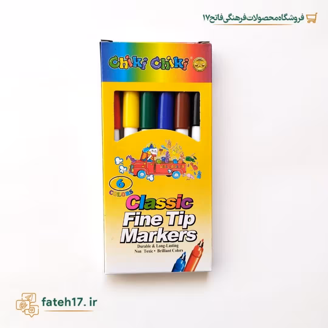 ماژیک 6رنگ چیکی چیکی برای نقاشی کودکان