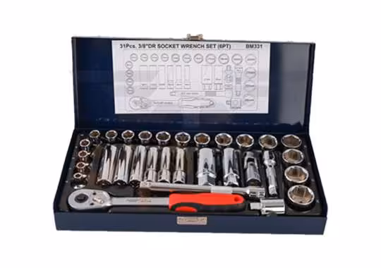 جعبه بکس مستر تولز 3/8 اینچ سفید mastertools