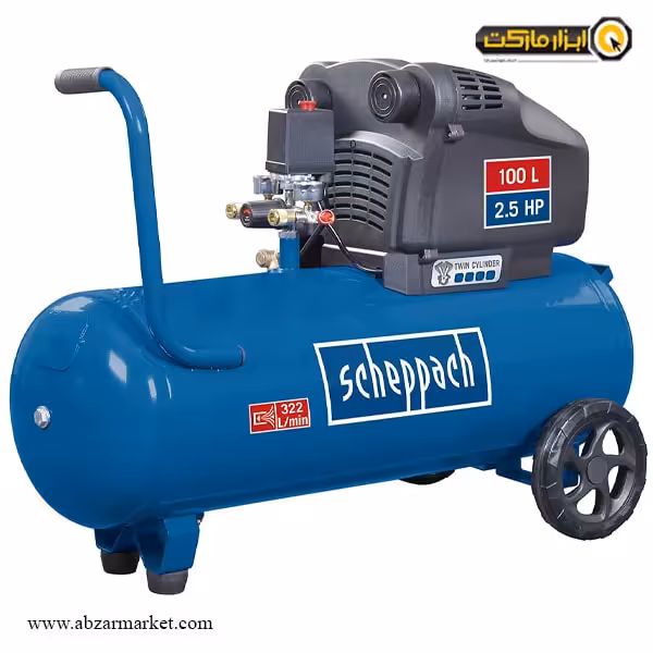 کمپرسور باد شپخ 100 لیتری دو سیلندر مدل HC104DC
