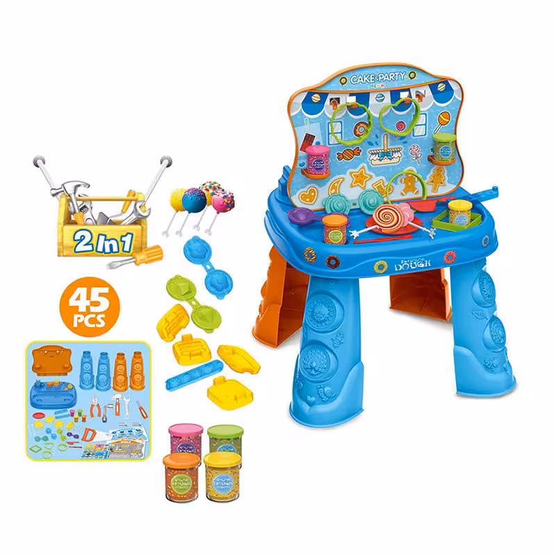 ست میز ابزار و خمیر بازی 45 تکه مدل 8736