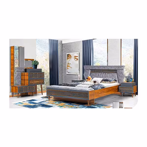 ست تخت خواب و میز آرایش پارسیس