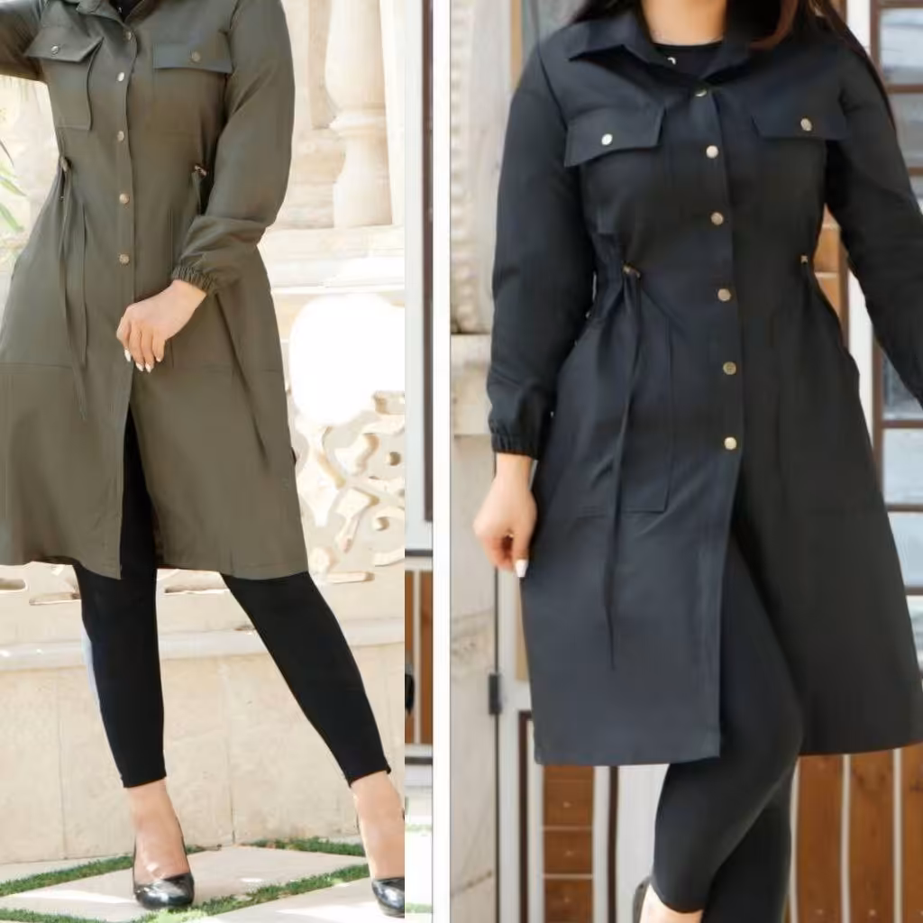 مانتو چهارجیب جنس پرشین مکانیک فری سایز  ارسال رایگان و فوری قیمت عالی 