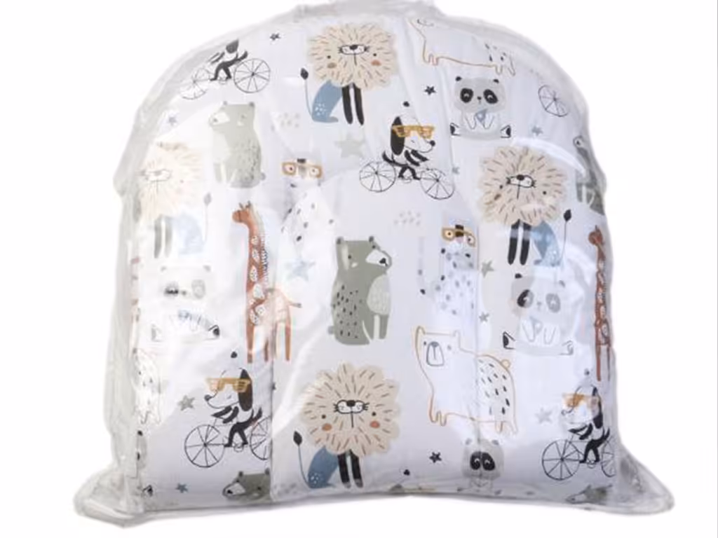 پشه بند تشک دار نوزادی طرح  حیوانات بیبی لایک baby like