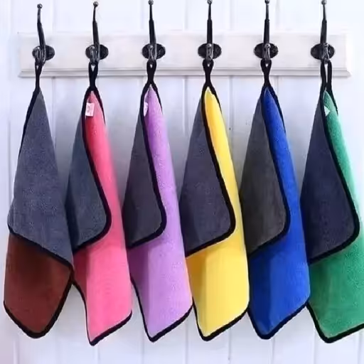 دستمال جادویی نظافت  میکروفایبر اصل ( رنگ متغییر بوده )