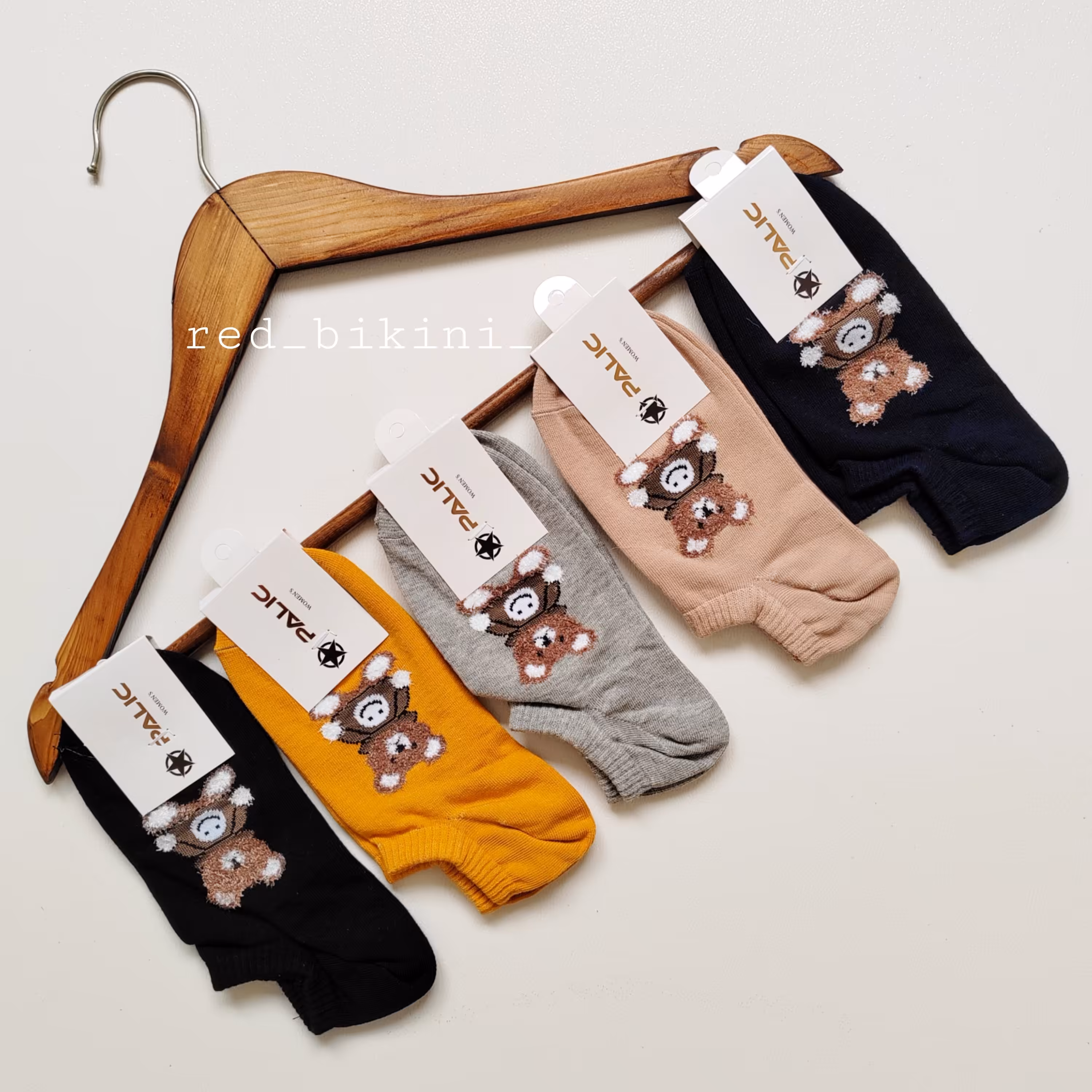 جوراب قوزکی تدی سایز 35 تا 40 در رنگ بندی مختلف 