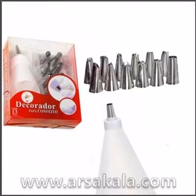 قیف خامه زن 12 عددی Decorador