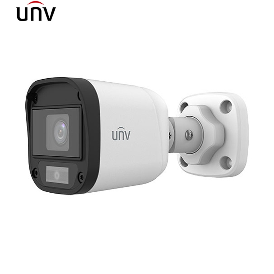 دوربین مداربسته بولت وارم لایت یونی ویو 2MP مدل UNV UAC-B112-W (دید در شب رنگی)