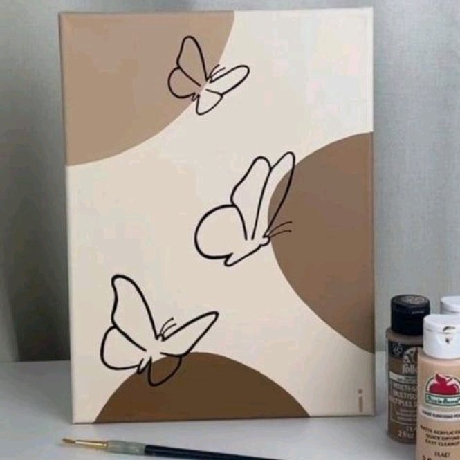 تابلو نقاشی رنگ و روغن طرح مینیمال 10 در 20