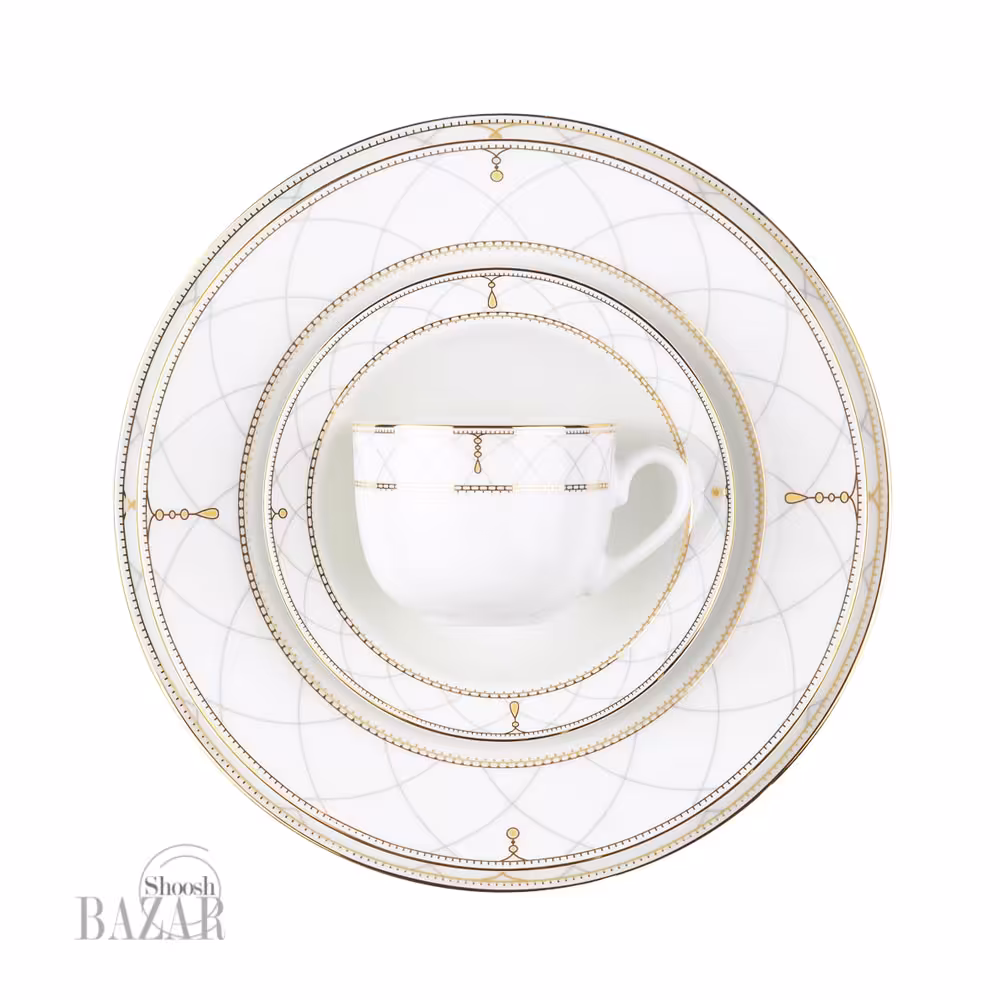 سرویس چینی 102 پارچه زرین طرح رومانا 12 نفره